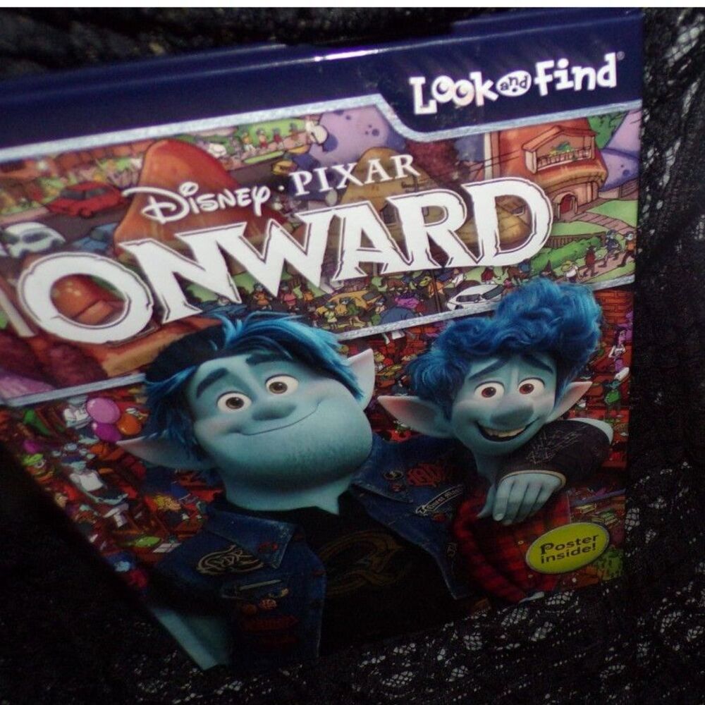 Disney Pixar Onward Look and Find book with poster